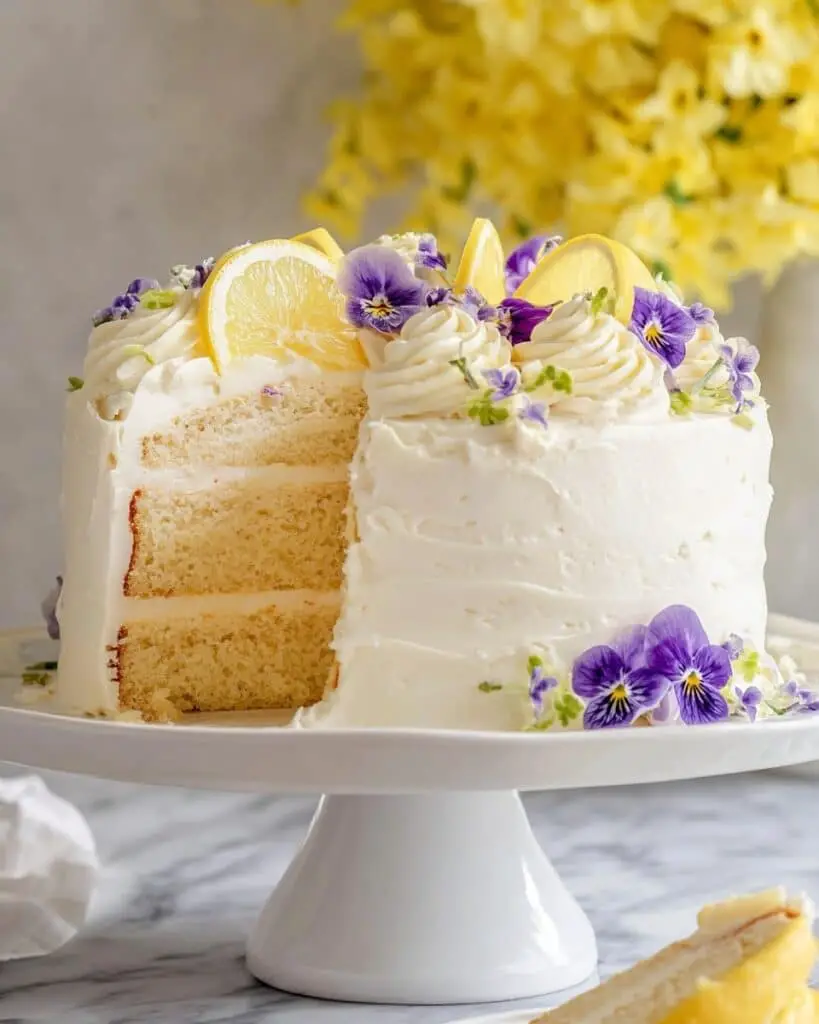 Lemon Layer Cake with Cream Cheese Frosting Recipe