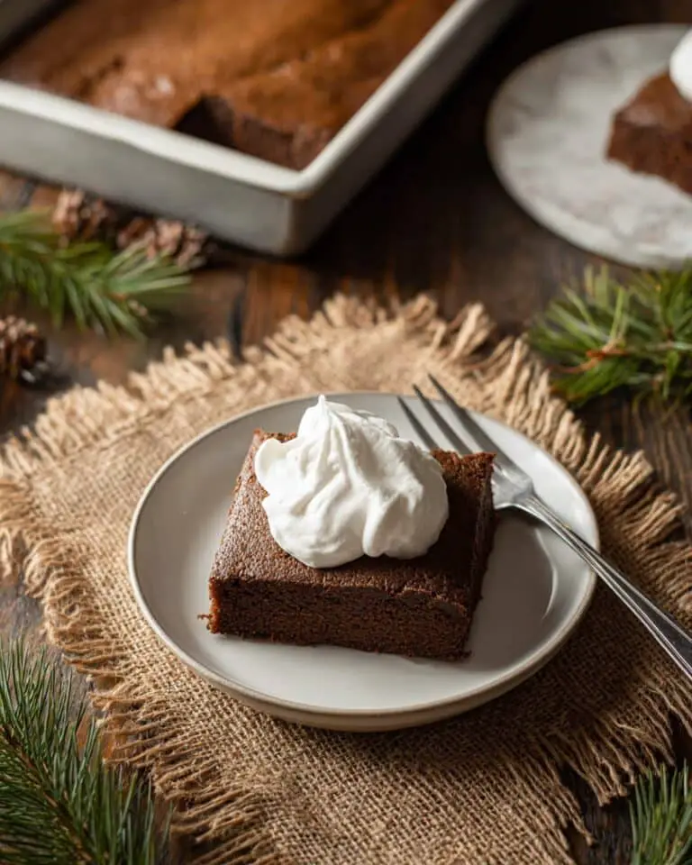 Gingerbread Cake with Vanilla Cream Sauce Recipe
