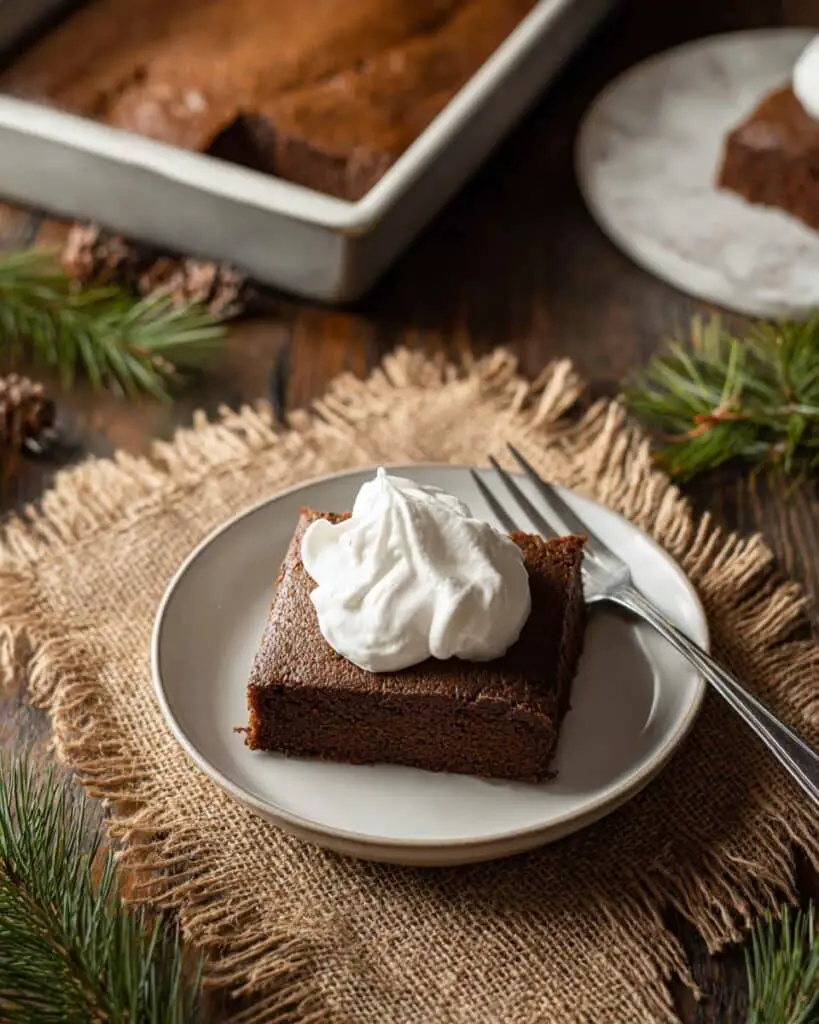 Gingerbread Cake with Vanilla Cream Sauce Recipe