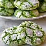 Green Cake Mix Crinkle Cookies Recipe