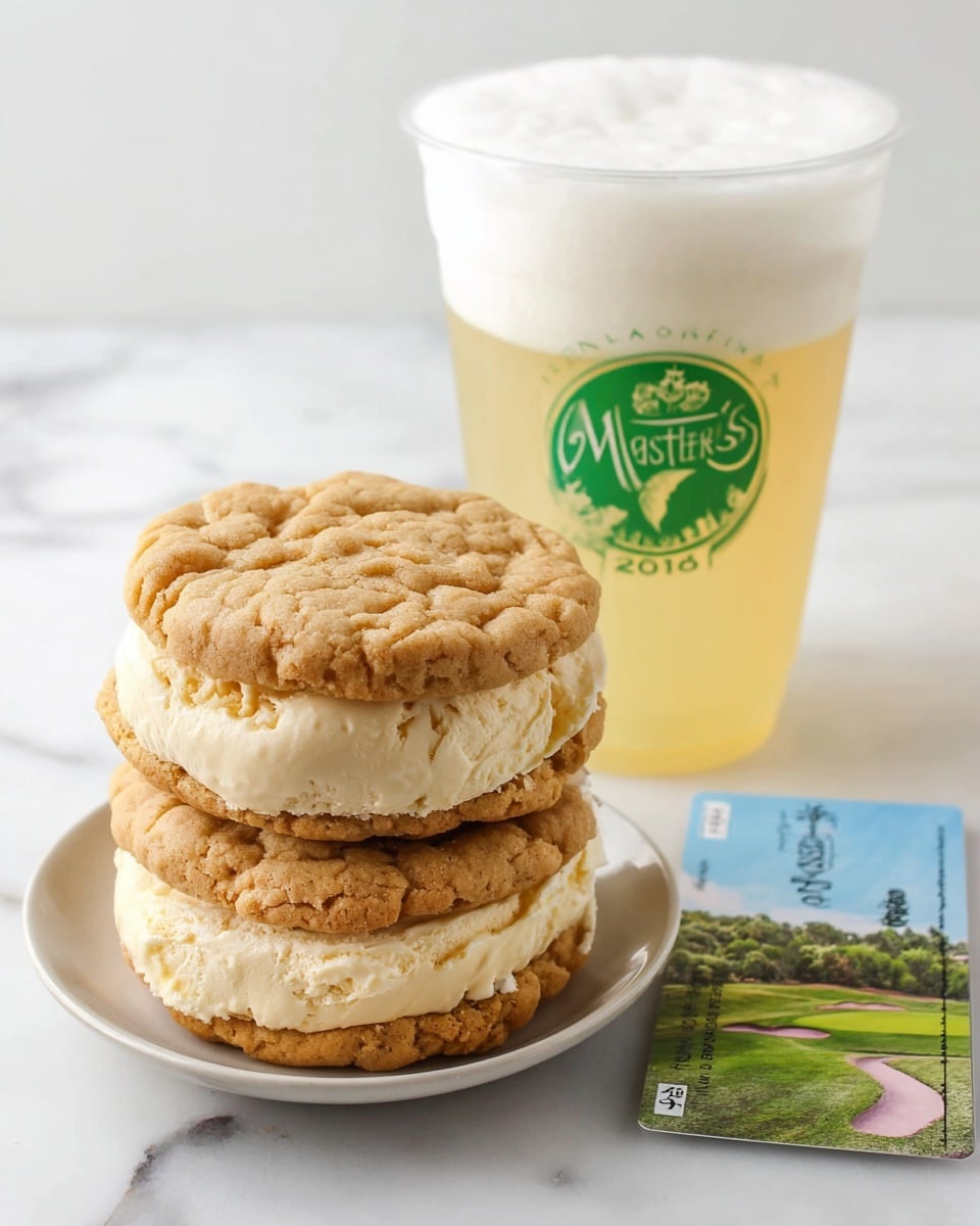 Masters Peach Ice Cream Sandwich Recipe