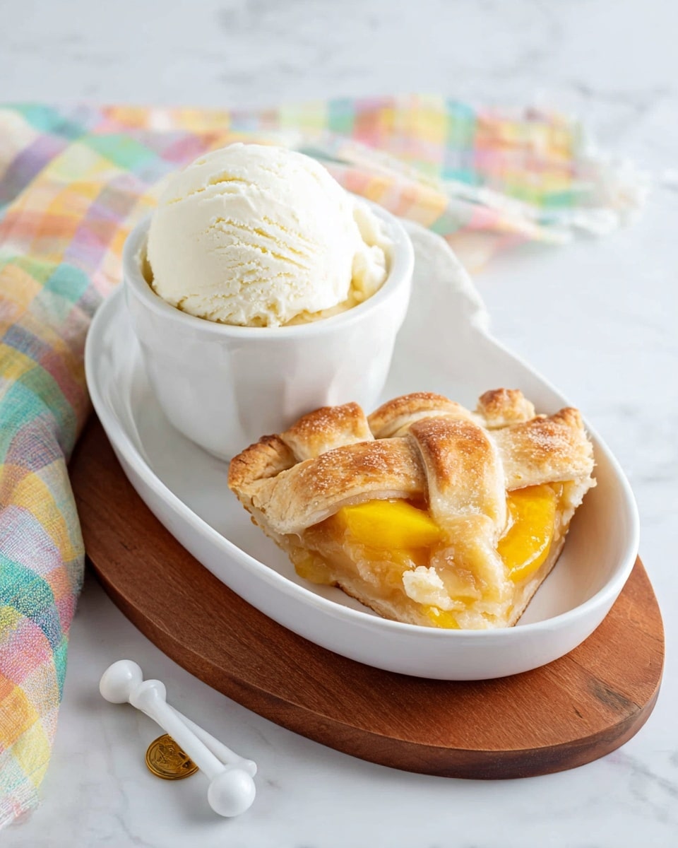 Easy Peach Cobbler with Premade Pie Crust Recipe