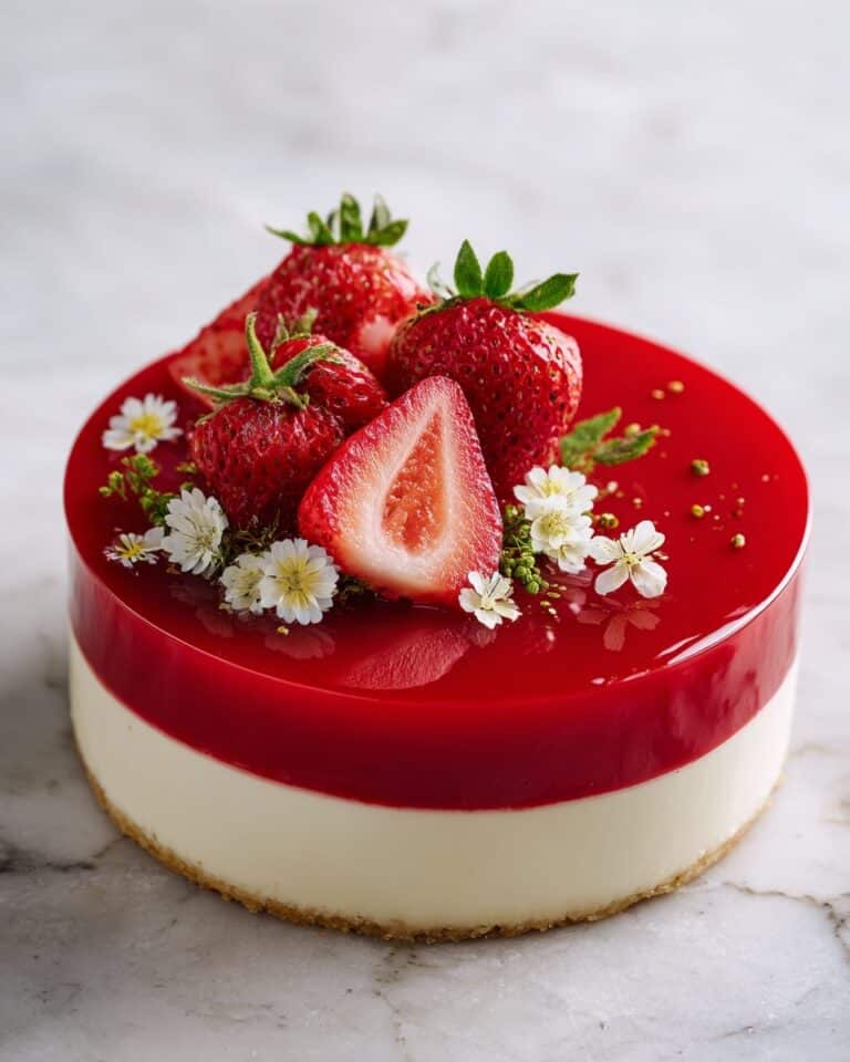 Fraisier Cake (French Strawberry Layer Cake) Recipe