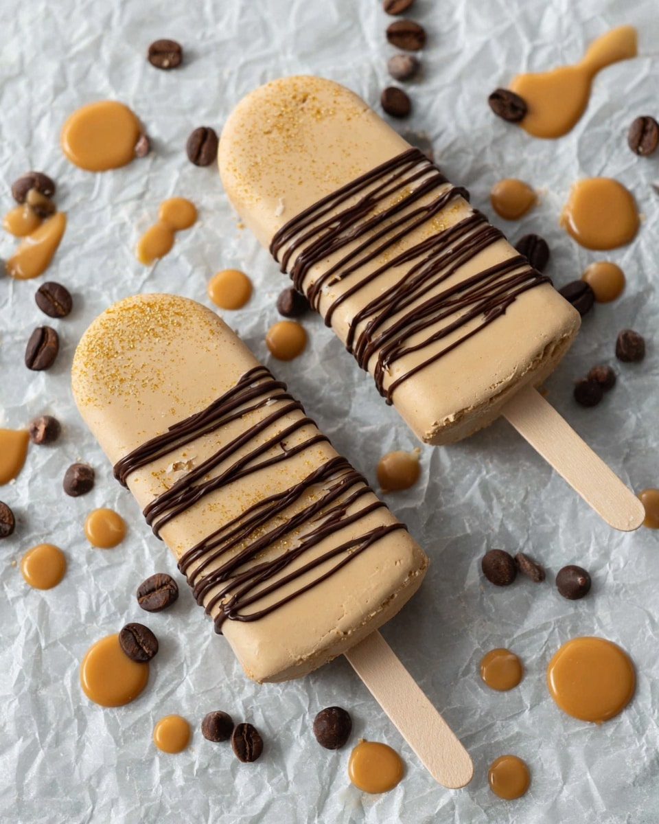 No Churn Coffee Caramel Ice Cream Bar Recipe
