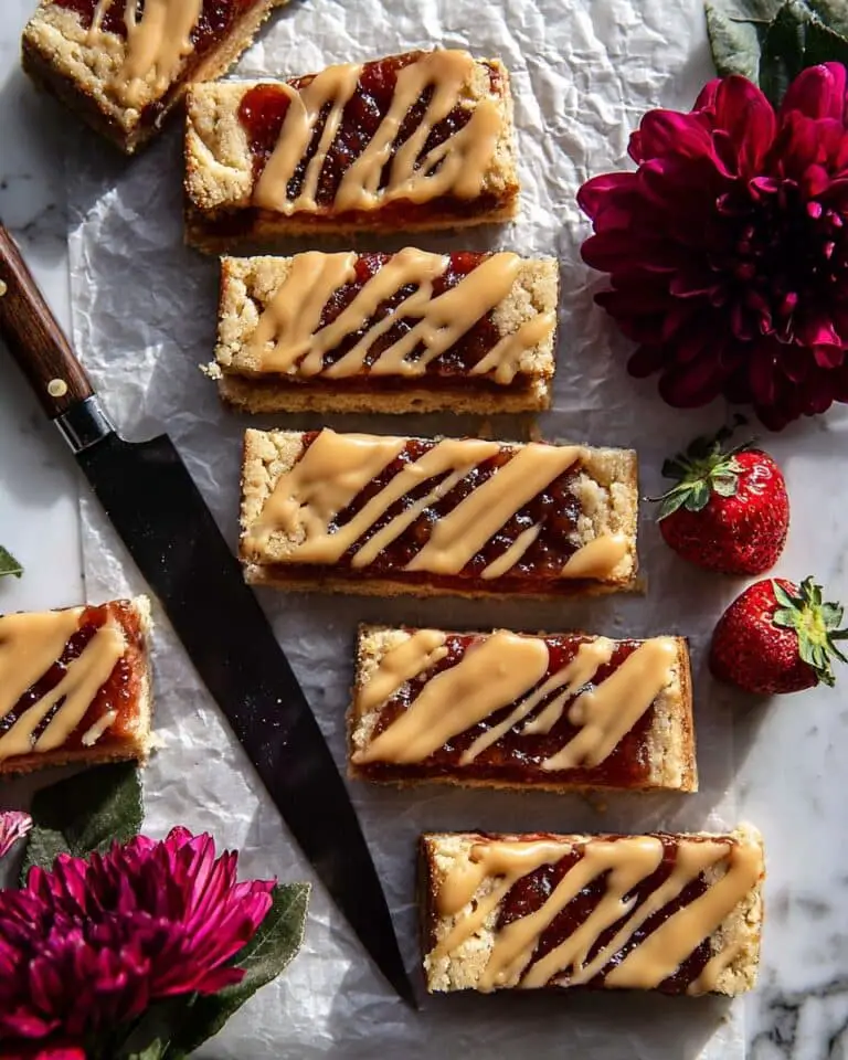 Frosted Soft Strawberry Cinnamon Bars Recipe