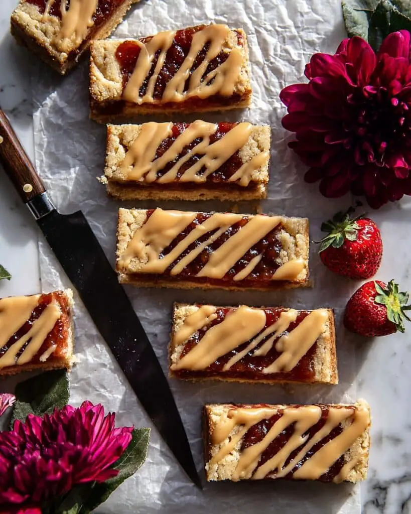 Frosted Soft Strawberry Cinnamon Bars Recipe