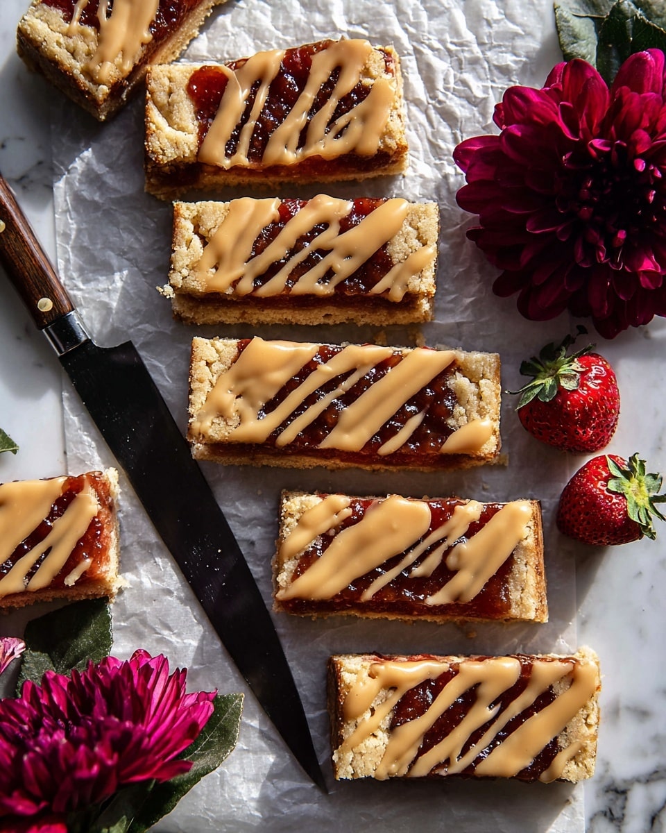 Frosted Soft Strawberry Cinnamon Bars Recipe