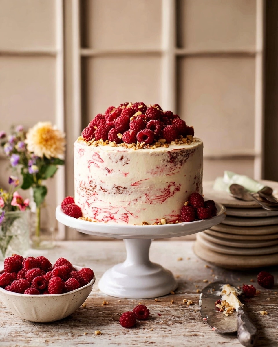 Coconut Carrot Cake with Jammy Swirled Buttercream Recipe