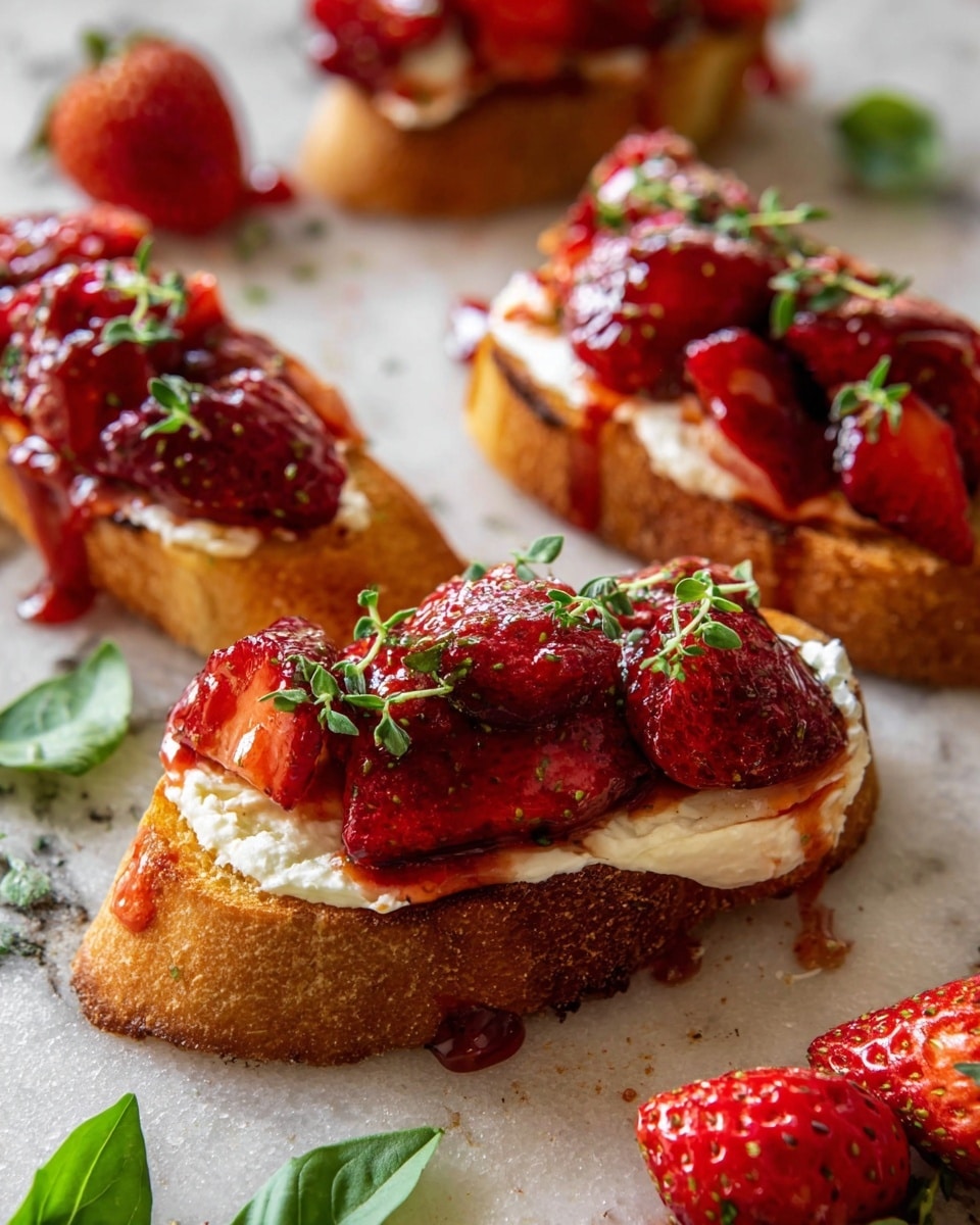 Strawberry Jam with Honey Whipped Goat Cheese Recipe