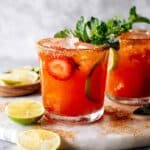 Strawberry Lemonade Aperol Margarita Recipe