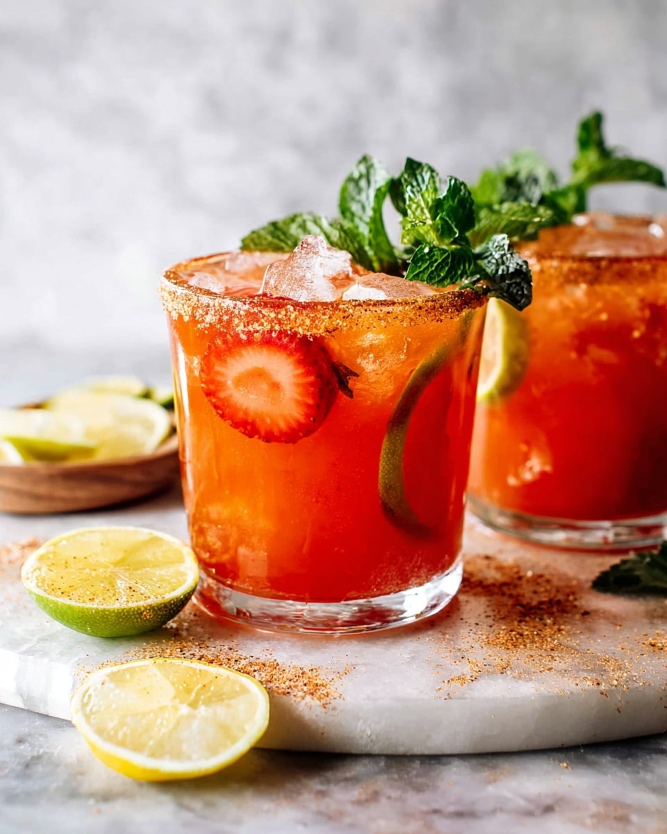 Strawberry Lemonade Aperol Margarita Recipe