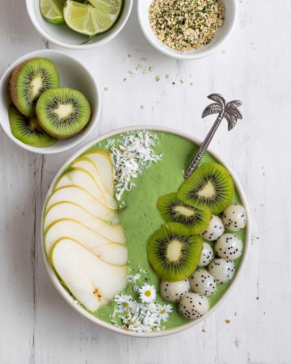 Kiwi Pear Smoothie Bowl Recipe