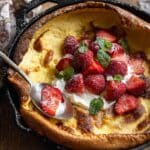 Lemon Strawberry Dutch Baby with Ricotta Cream Recipe