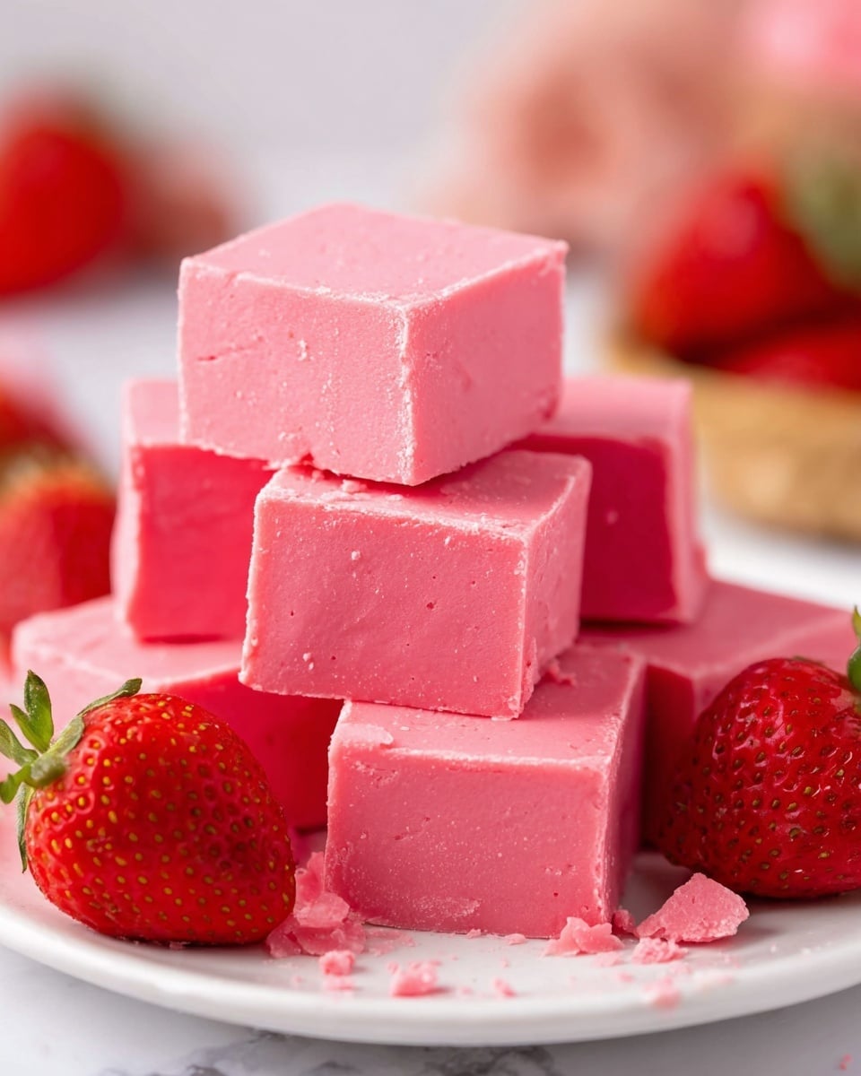 Simple Two-Ingredient Strawberry Fudge Recipe