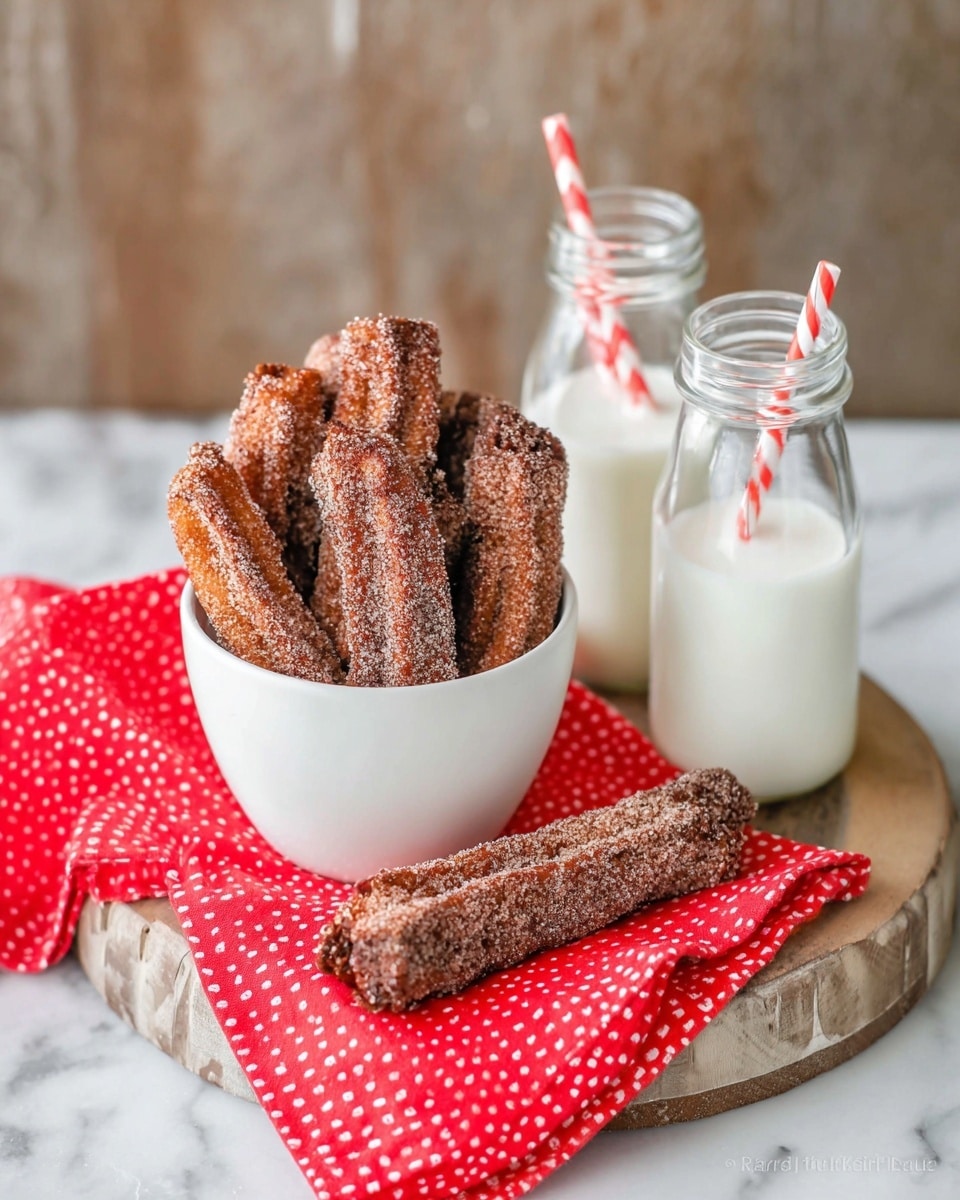 Chocolate Raisin Bread Churros with Cinnamon Sugar Recipe