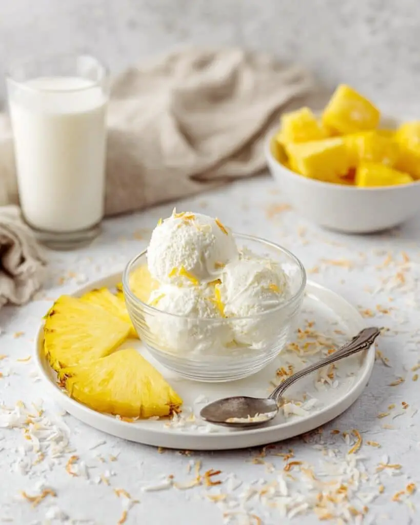 Coconut Pineapple Frozen Yogurt Recipe