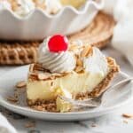 Amaretto Cream Pie with Almonds and Cherries Recipe