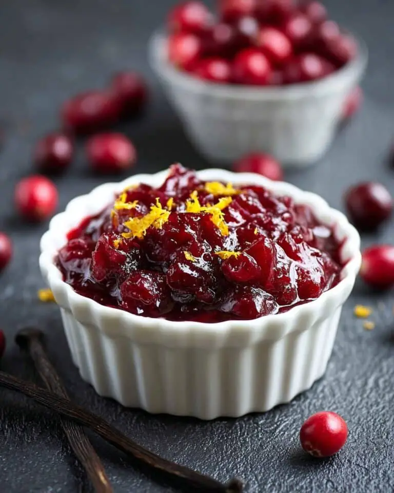 Vanilla Cranberry Compote Recipe