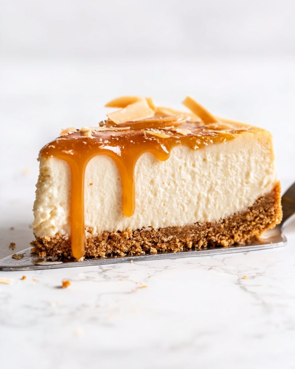 The image shows a white bowl filled with thick, creamy white cream on the top left, next to two rectangular blocks of cream cheese in their original wrappers placed diagonally. Below, there are two packets of pale yellow Cadbury caramel candy with purple tops stacked side by side. To the right side, there are three small white bowls arranged vertically: the top bowl containing fine white sugar, the middle bowl with clear brown liquid, and the bottom with a golden yellow liquid, likely melted butter. All items are placed on a white marbled surface. photo taken with an iphone --ar 4:5 --v 7