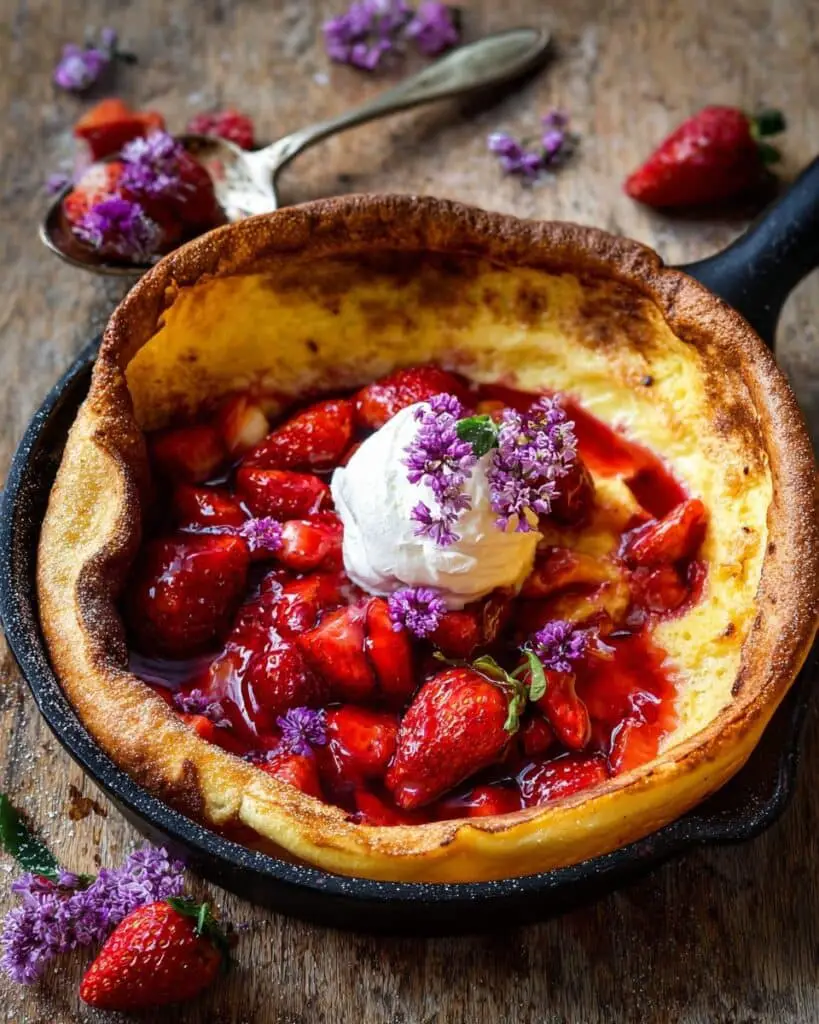 Hot Strawberry Jam Dutch Baby Recipe
