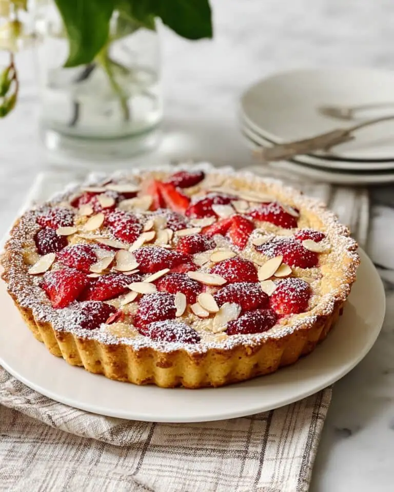 Easy Strawberry Almond Cake Recipe