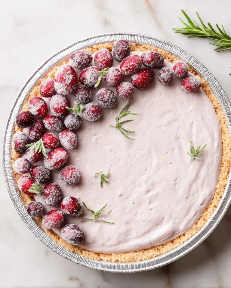 No-Bake Cranberry Pie Recipe