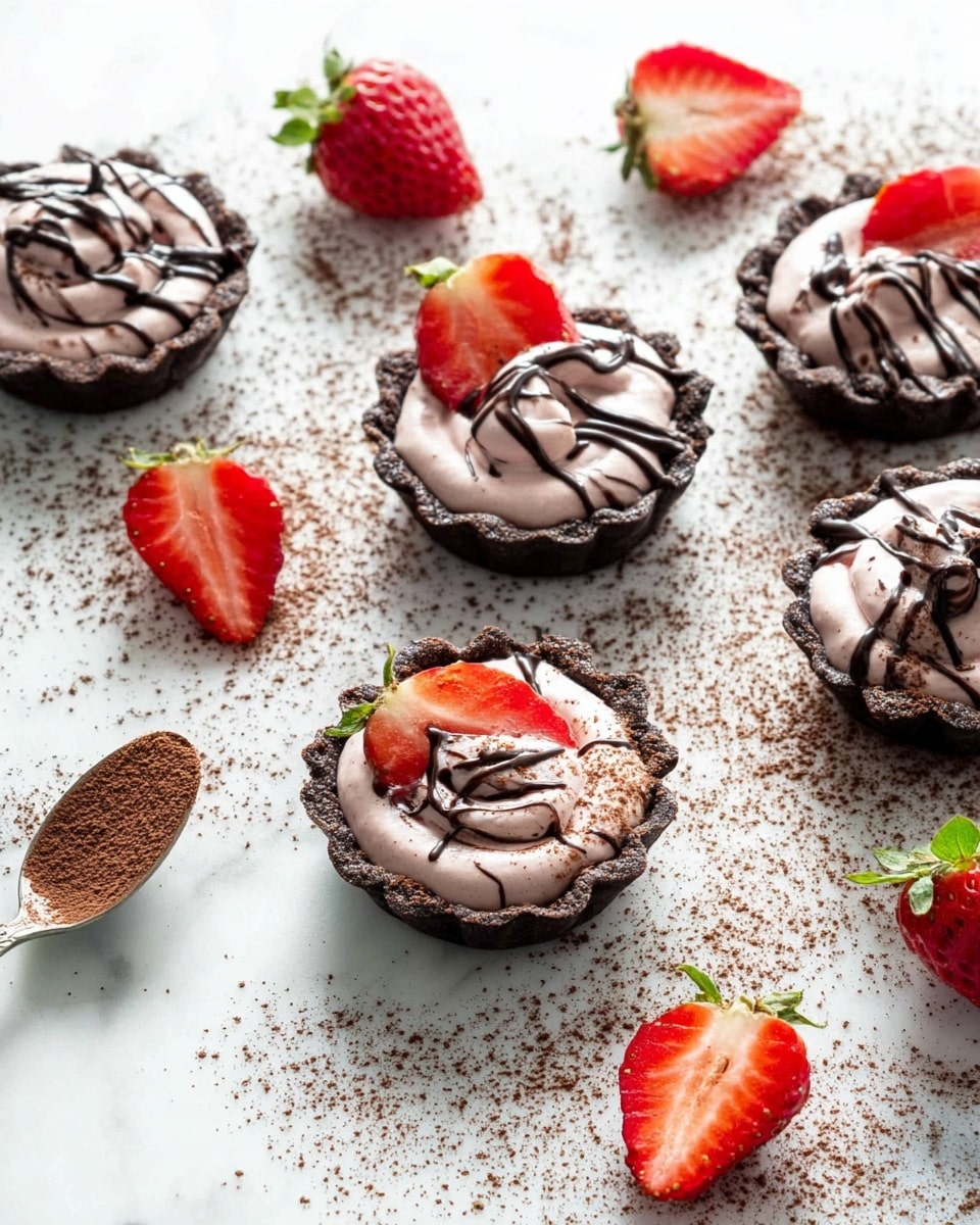 Dark Chocolate Strawberry Tarts Recipe