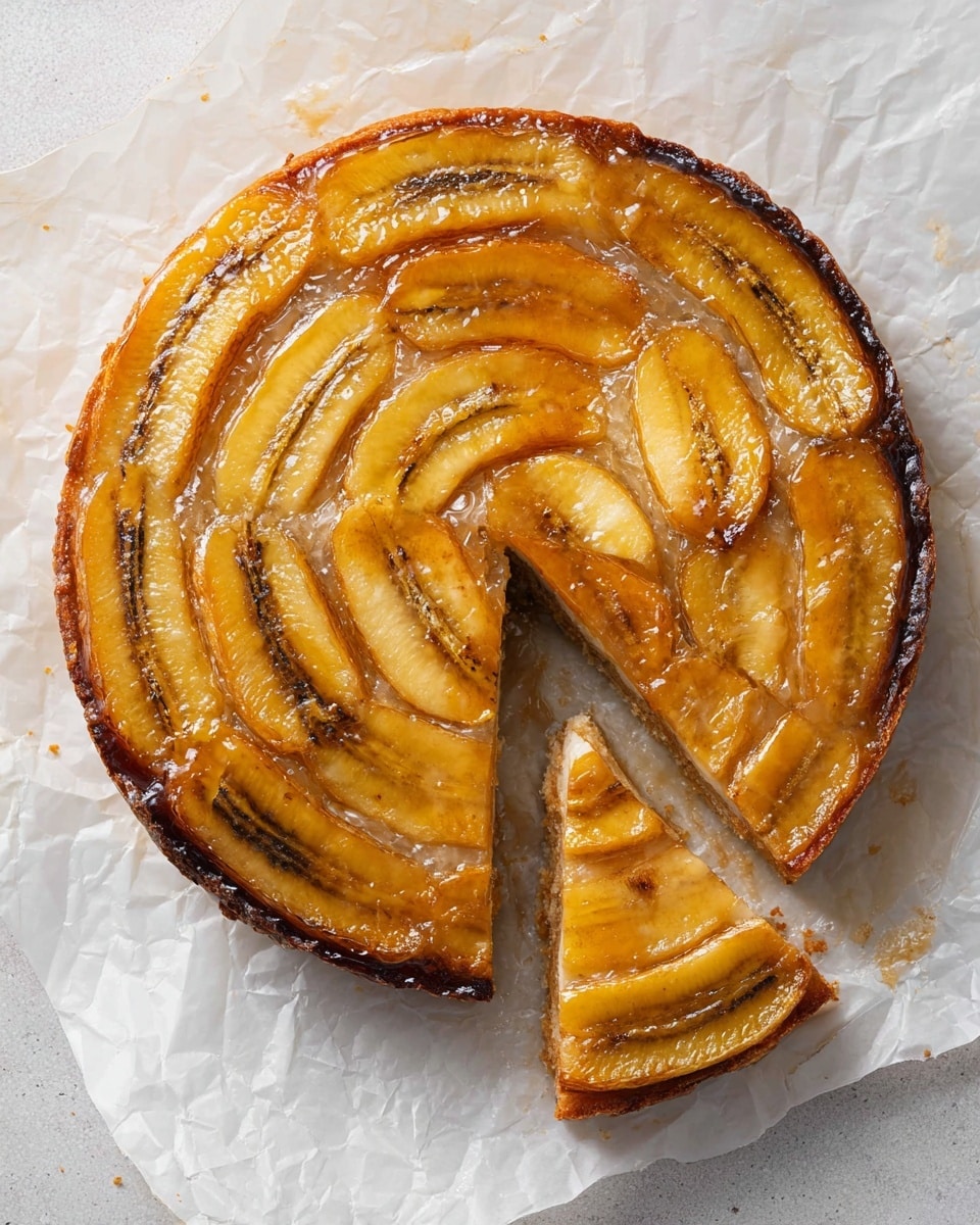 Caramelized Banana Upside Down Cake Recipe