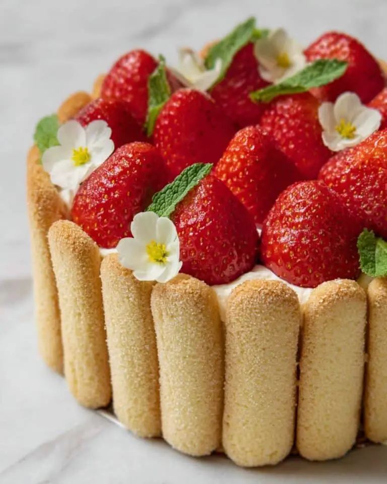 Strawberry Charlotte Cake Recipe