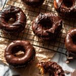 Homemade Baked Frosted Chocolate Donuts Recipe