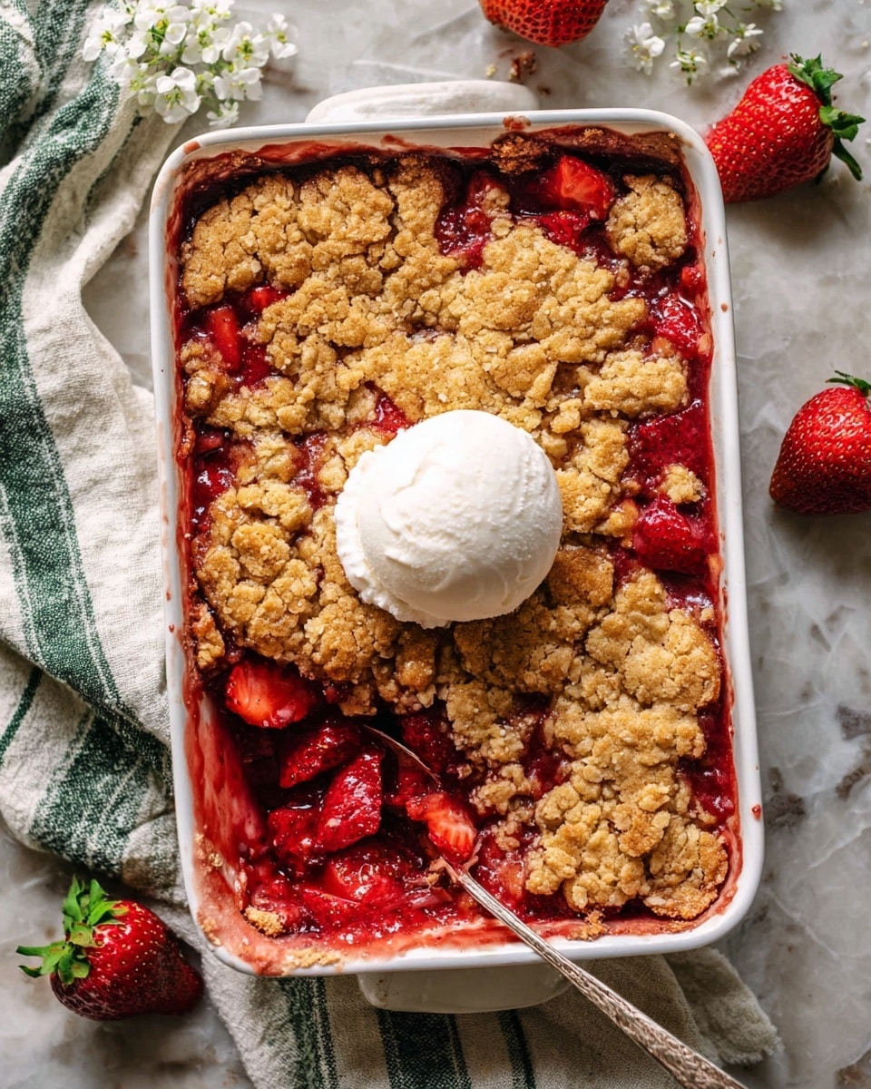 Brown Sugar Strawberry Cobbler Recipe
