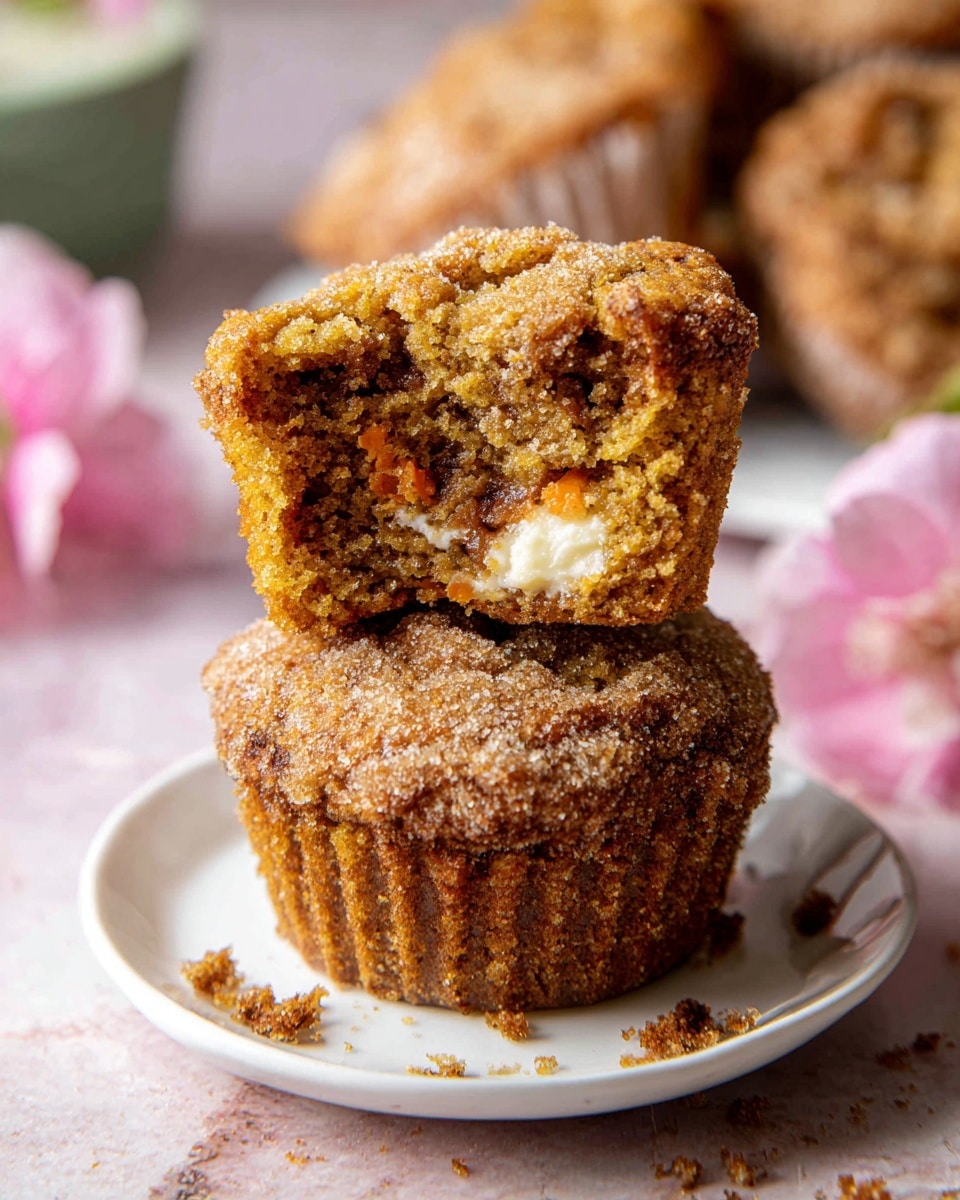 Cream Cheese Swirled Cinnamon Carrot Cake Muffins Recipe