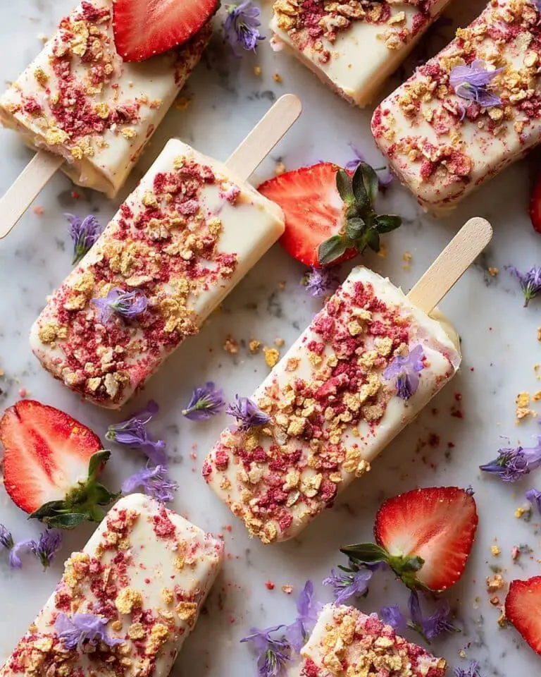 Strawberry Shortcake Ice Cream Bars Recipe