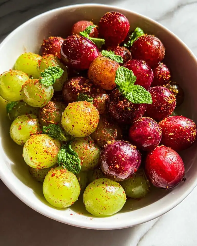 Frozen Sour Grapes with Lime, Tajín, and Hot Honey Recipe