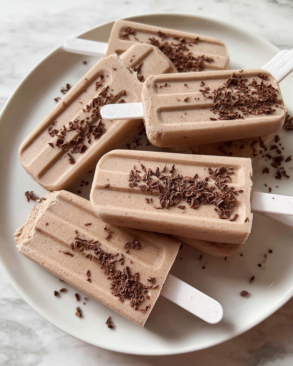 Chocolate Coconut Protein Fudgesicles Recipe