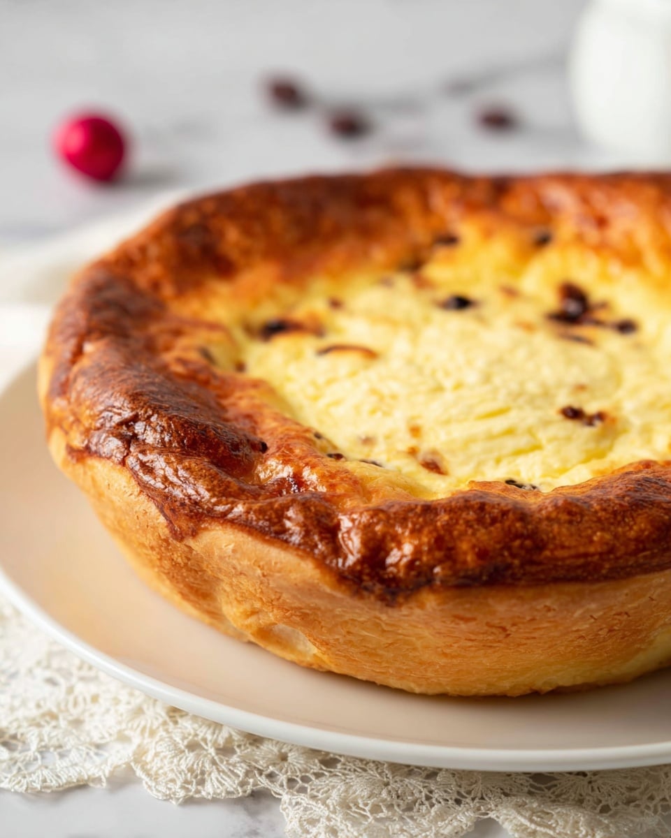 Romanian Pasca: Traditional Easter Bread Filled with Cheese and Raisins Recipe