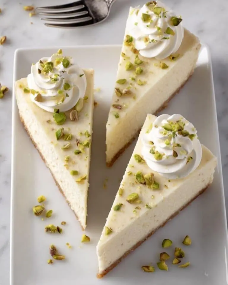 Pistachio Cardamom Cheesecake Recipe