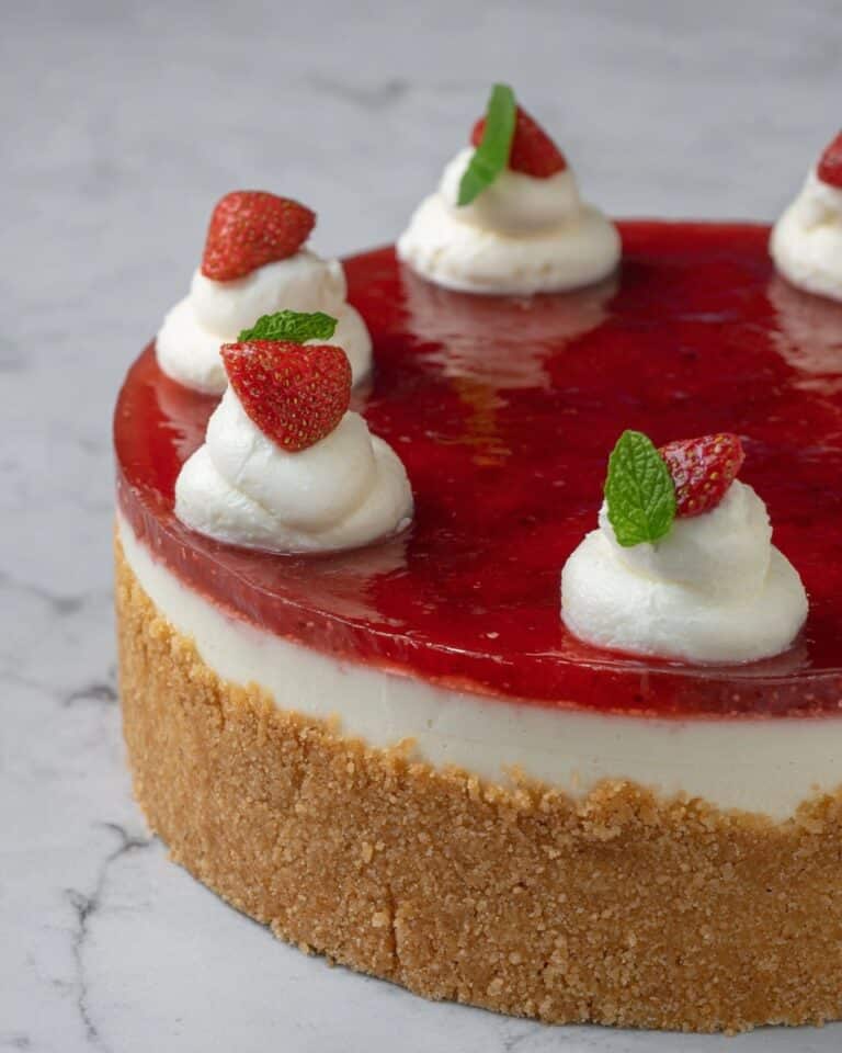 No Bake Strawberry Cheesecake Recipe