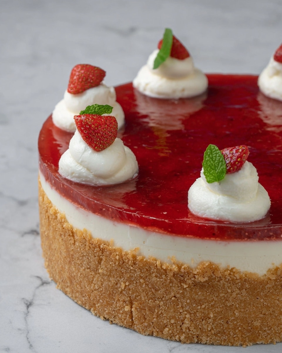 No Bake Strawberry Cheesecake Recipe