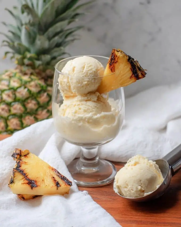 Grilled Pineapple Ice Cream Recipe