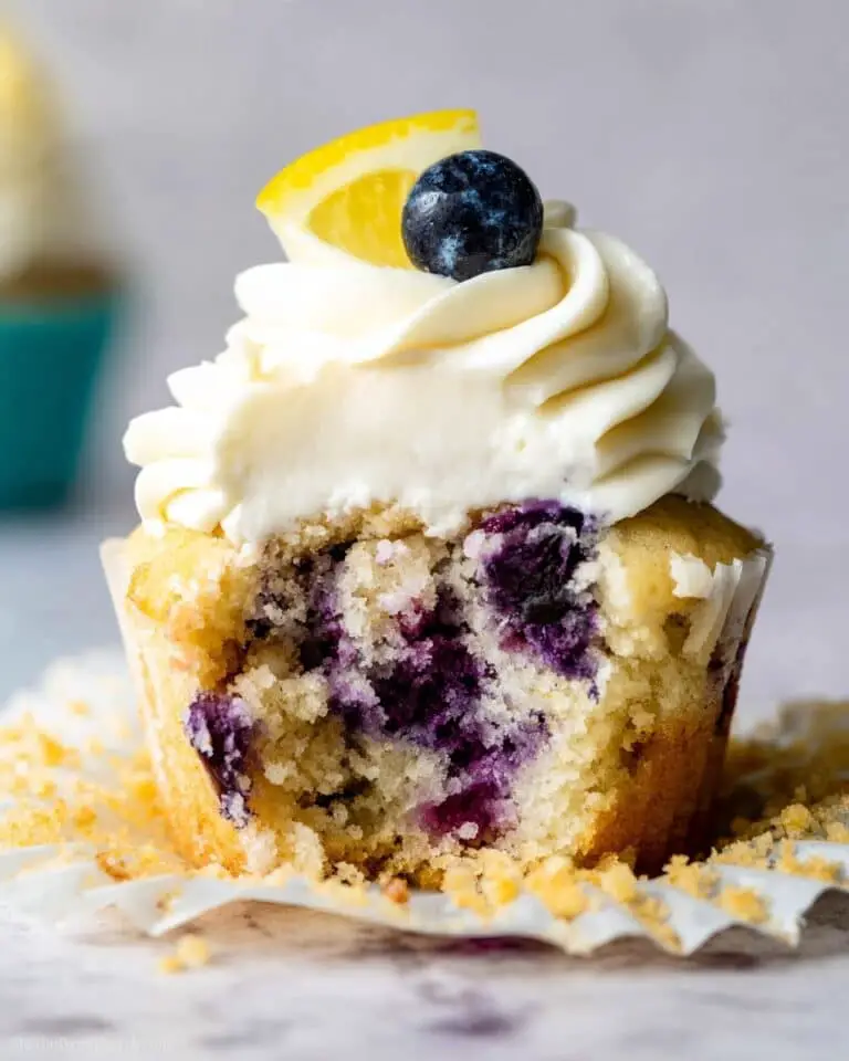 Lemon Blueberry Cupcakes Recipe