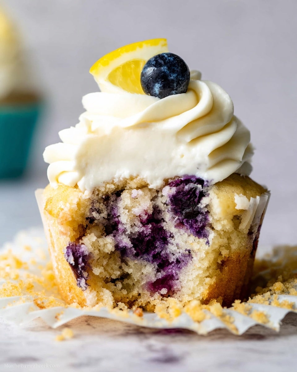 Lemon Blueberry Cupcakes Recipe