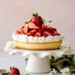 One Layer Strawberry Shortcake Cake Recipe