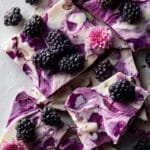 6 Ingredient Frozen Blackberry Yogurt Bark Recipe