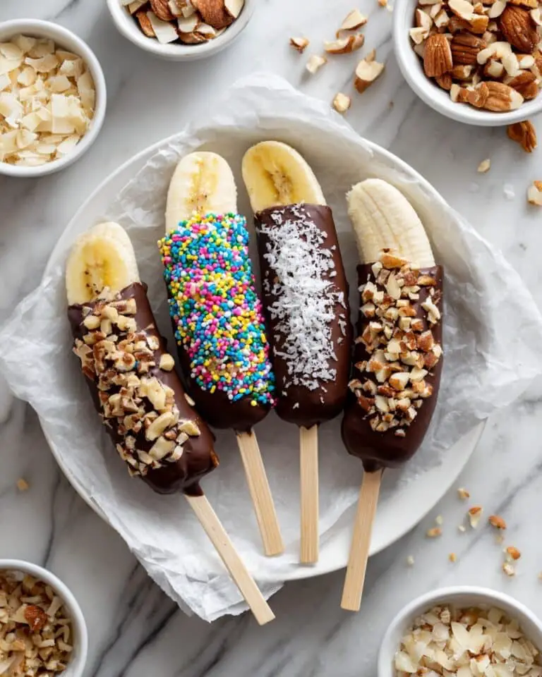 Frozen Chocolate Covered Banana Pops Recipe