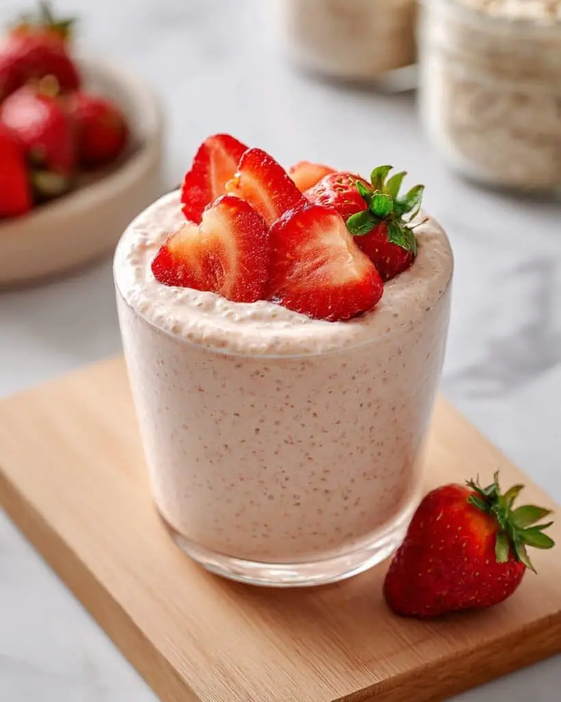 Strawberry Shortcake Overnight Oats Recipe