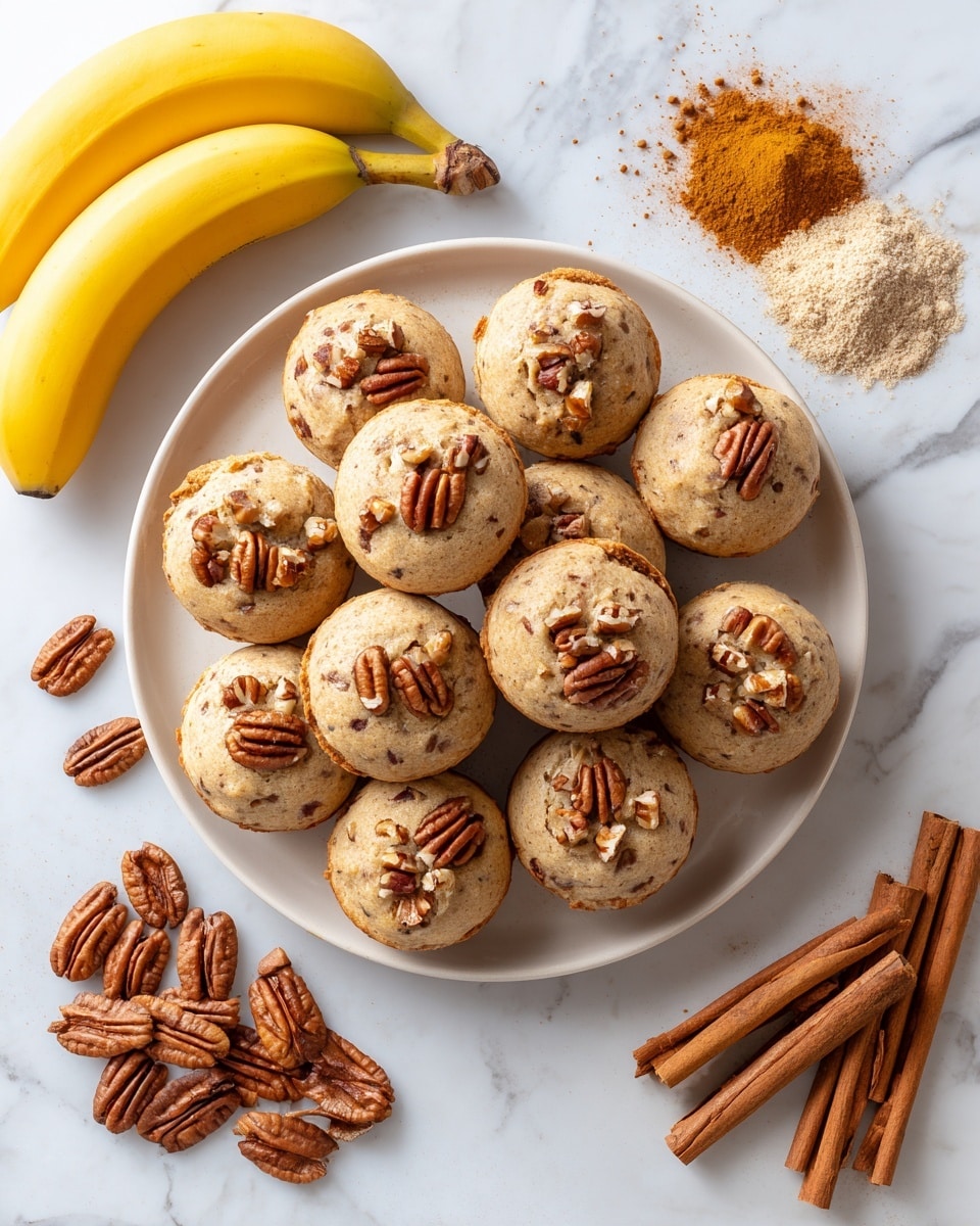 Easy Moist Banana Nut Mini Muffins Recipe