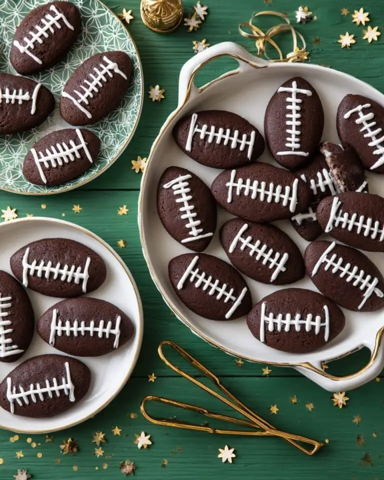 One-Bowl Mini Football Brownies Recipe
