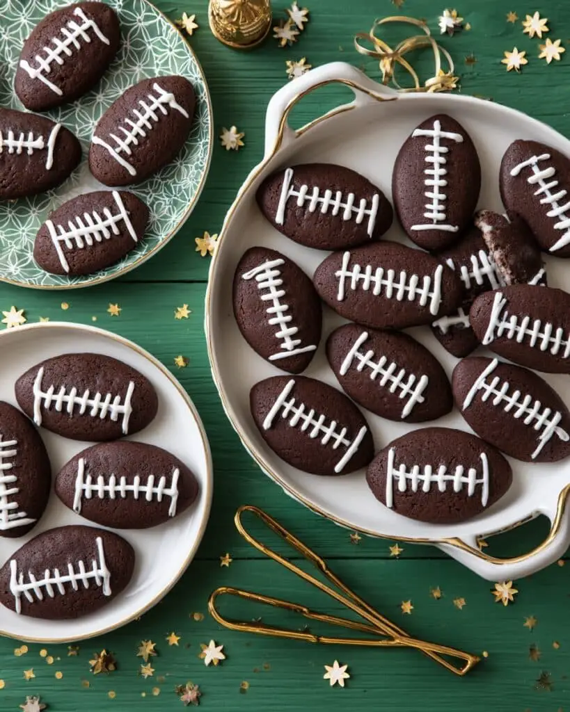 One-Bowl Mini Football Brownies Recipe