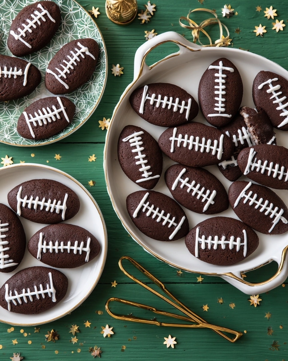 One-Bowl Mini Football Brownies Recipe